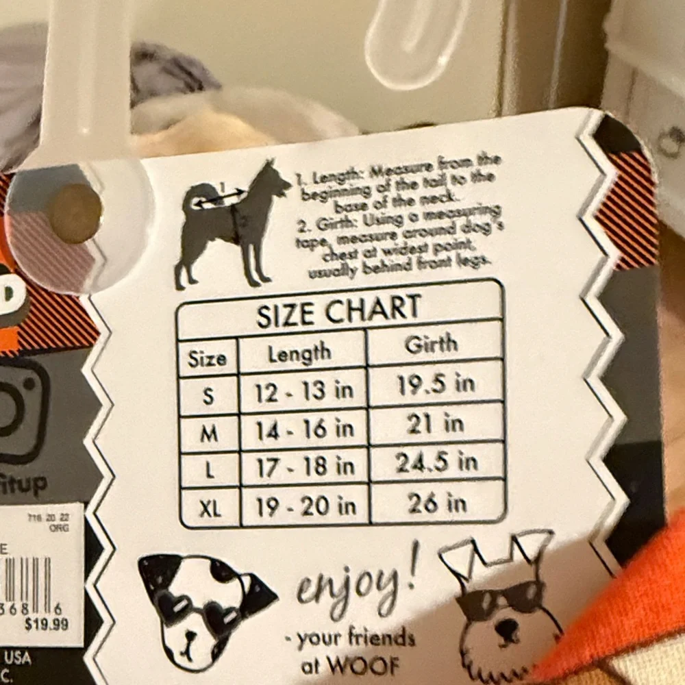 Orange Dog Hoodie with Fall Print